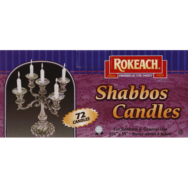 ROKEACH Candles, Shabbos