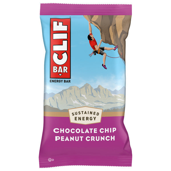 CLIF BAR Chocolate Chip Peanut Crunch Energy Bar, Non-Gmo, Plant Based Protein Bars