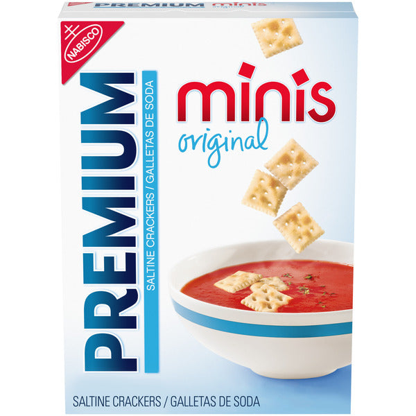 Premium Original Mini Saltine Crackers, Lunch Snacks 11 oz