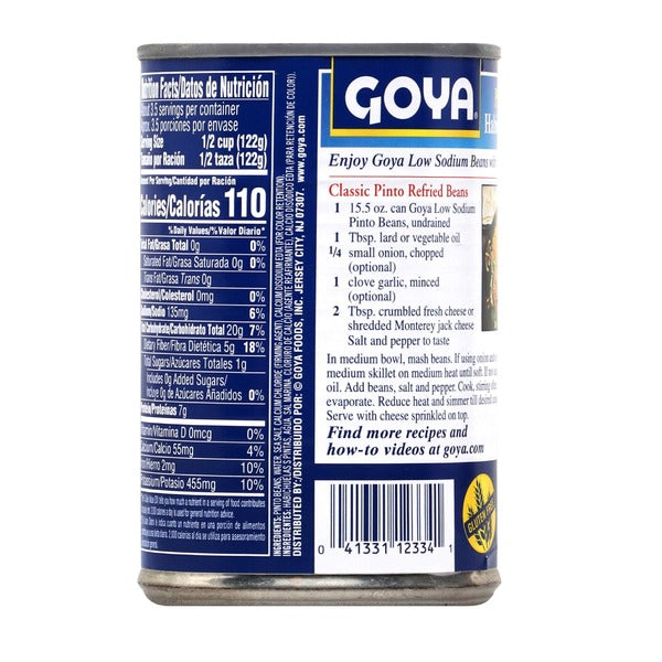 Goya Premium Pinto Beans, Low Sodium