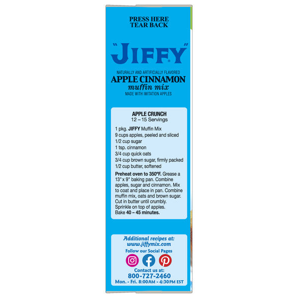Jiffy® Apple Cinnamon Muffin Mix