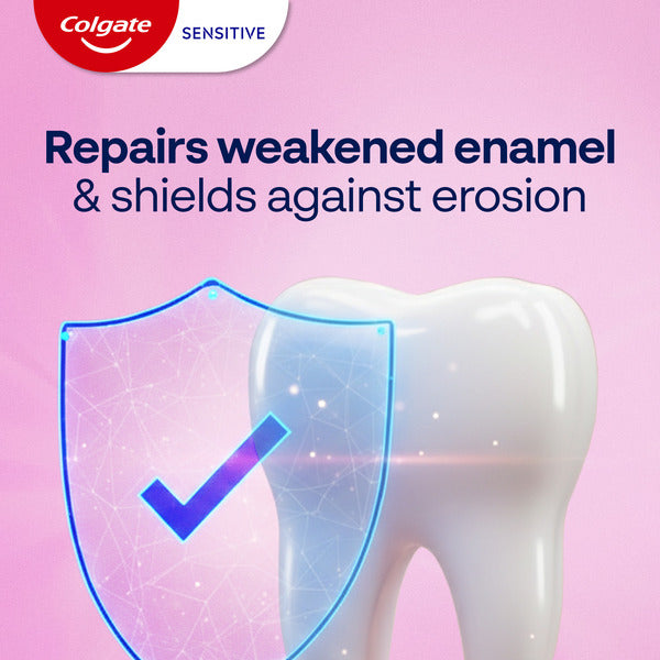 Colgate Sensitive Toothpaste for Enamel Repair with Whitening, Mint
