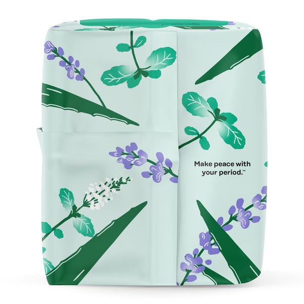 The Honey Pot Company 100% Organic Cotton Cover Cooling Herbal Infusion Regular Pads