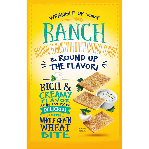 Wheat Thins 100% Whole Grain Wheat Ranch Snacks