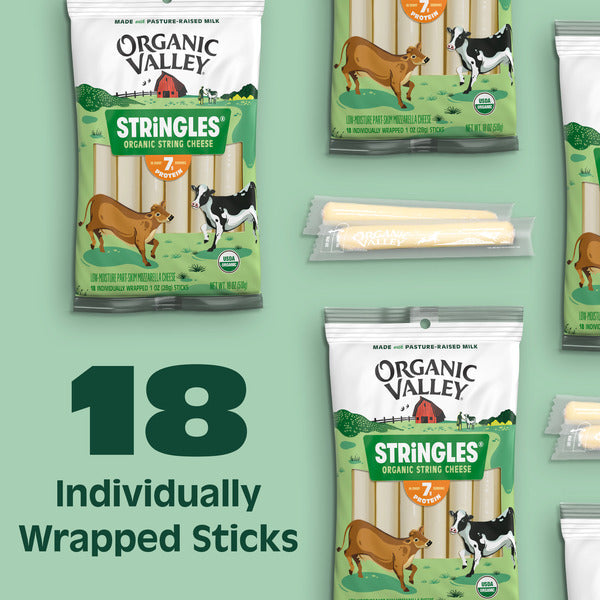 Organic Valley® Stringles Organic Mozzarella Cheese Sticks