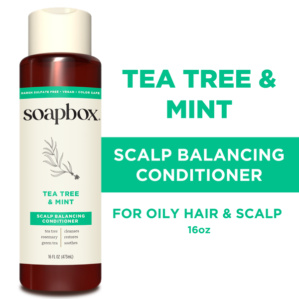 Soapbox Tea Tree & Mint Scalp Balancing Conditioner for Oily Hair