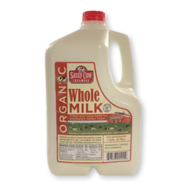 Sassy Cow Creamery Organic Whole Milk