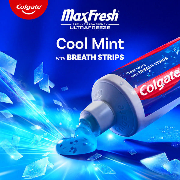 Colgate Whitening Toothpaste With Mini Breath Strips, Cool Mint