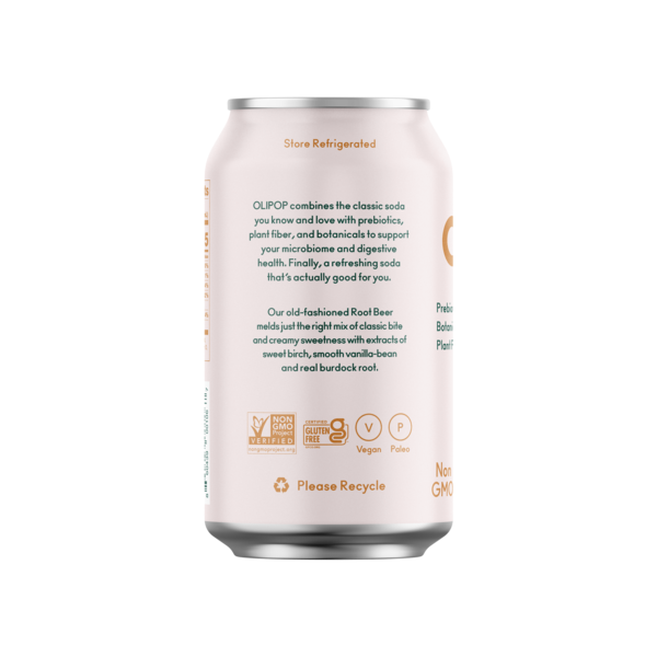 OLIPOP Prebiotic Soda, Classic Root Beer