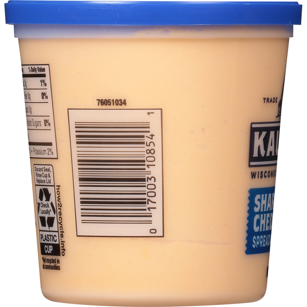 Kaukauna Spreadable Cheese, Sharp Cheddar