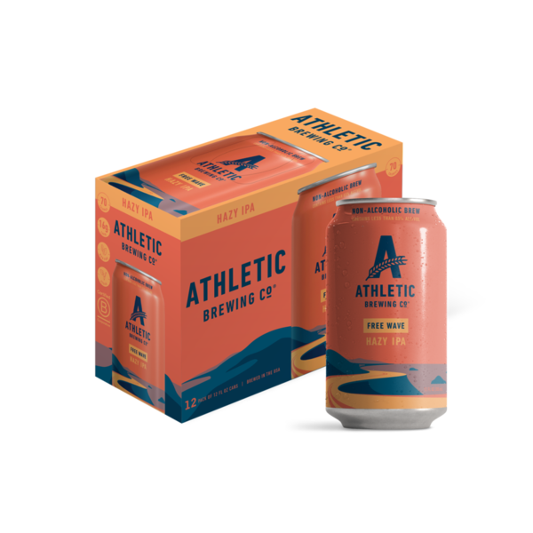 Athletic Brewing Co. Non-Alcoholic Brew, Hazy IPA, Free Wave