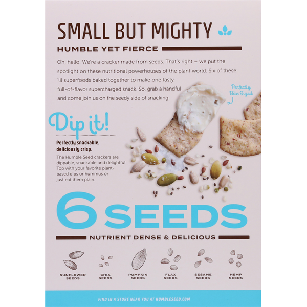 The Humble Seed Cracker, Grain Free, Sea Salt