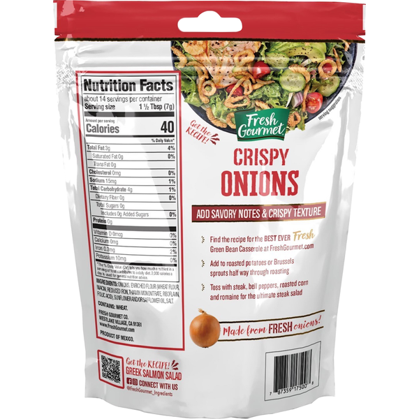 Fresh Gourmet Onion, Crispy