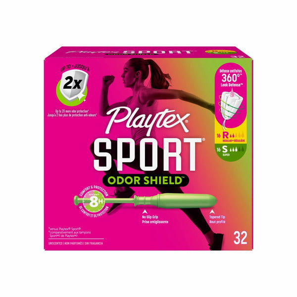 Playtex Odor Shield Tampon, Multi-Pack Regular & Super Absorbency
