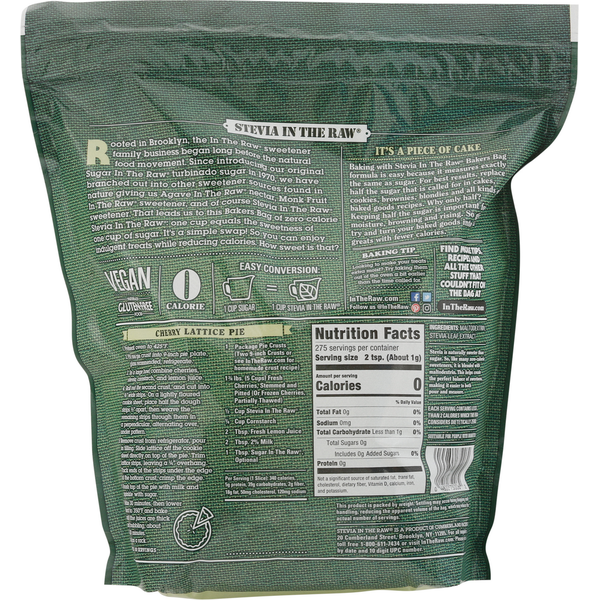 Stevia In The Raw Sweetener, Zero Calorie
