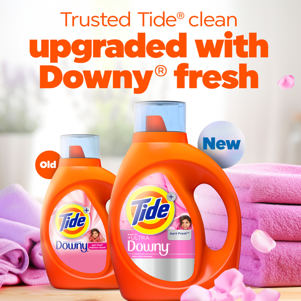 Tide Plus Boost of Ultra Downy Liquid Laundry Detergent, April Fresh Scent