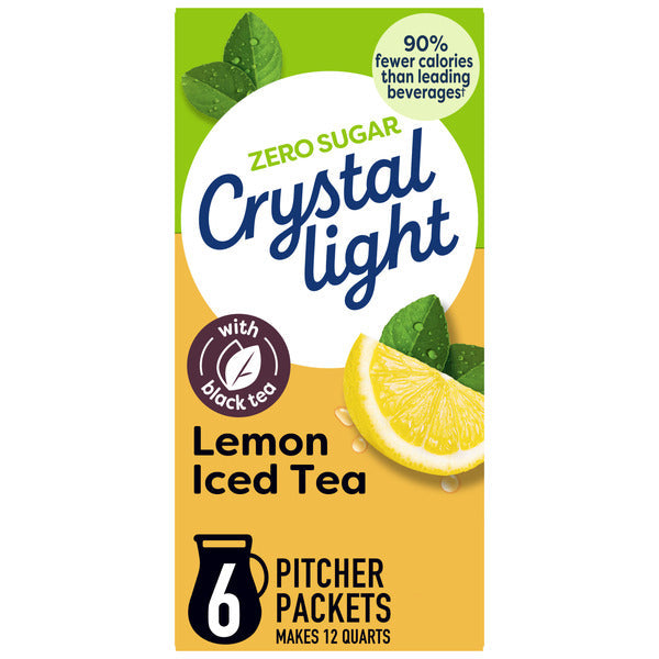 Crystal Light Lemon Iced Tea Naturally Flavored Powdered Drink Mix
