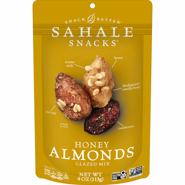 Sahale Snacks Glazed Mix, Honey Almonds