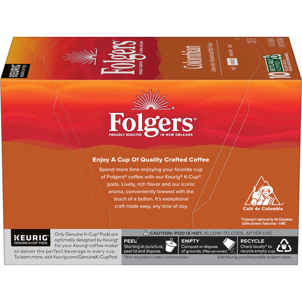 Folgers Colombian Coffee, Medium Roast, Keurig K-Cup Pods