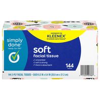 Simply Done Facial Tissue, Soft, Unscented, 2-Ply️