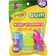 GUM Flossers, Grape Flavor, Kids&