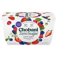Chobani Yogurt, Greek, Nonfat, Zero Sugar, Mixed B...
️