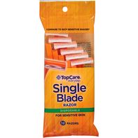 TopCare Razors, Disposable, Single Blade️