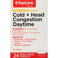 TopCare Cold + Head Congestion, Daytime, Non-Drows...
️