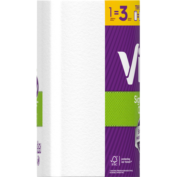 Viva Towels, Choose-A-Sheet, Triple Roll, 1-Ply