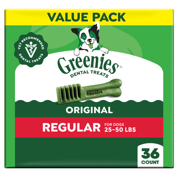 GREENIES Original Regular Daily Dental Treats for Dogs