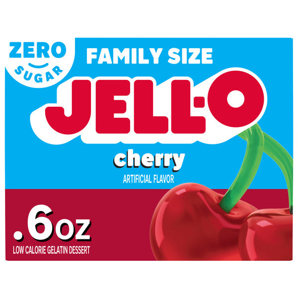 Jell-O Zero Sugar Cherry Flavor Gelatin