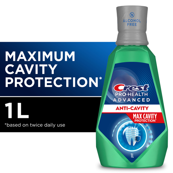 Crest Pro-Health Advanced Maximum Cavity Protection Mouthwash - Alcohol Free - 1L