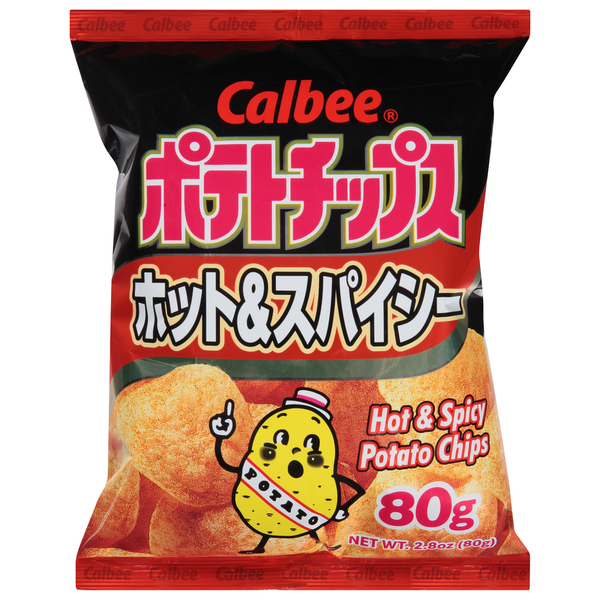 Calbee Potato Chips, Hot & Spicy
