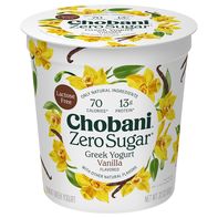 Chobani Yogurt, Greek, Nonfat, Zero Sugar, Vanilla️