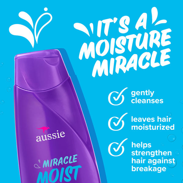 Aussie Paraben-Free Miracle Moist Shampoo with Avocado & Jojoba