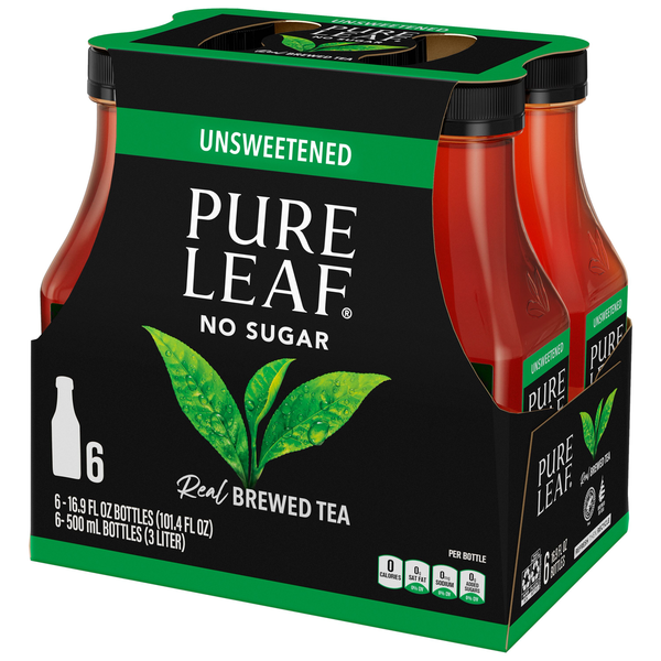 Pure Leaf Iced Tea, Unsweetened Black Tea - Pack