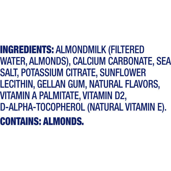 Almond Breeze Unsweetened Original Almondmilk Non Dairy Milk Alternative