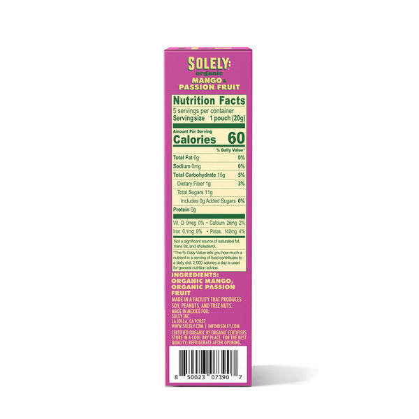 Solely Gummies, Mango & Passion Fruit, Organic, Multipack