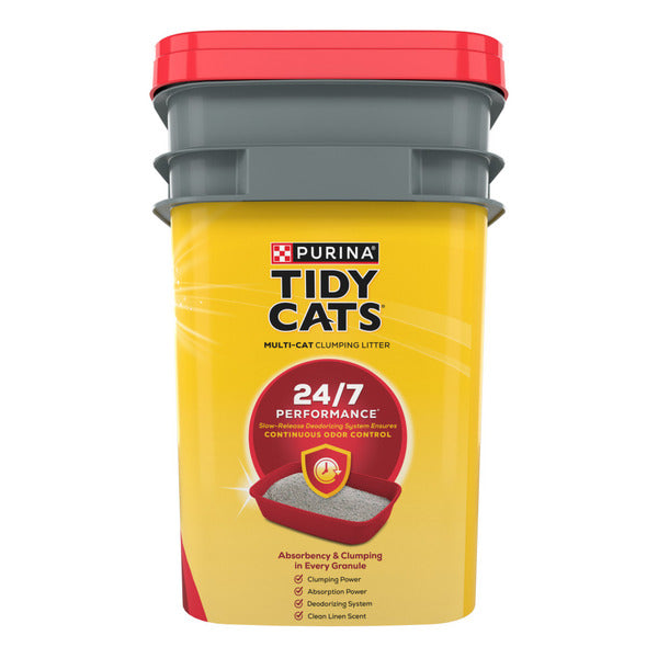 Purina Tidy Cats Clumping Cat Litter, 24/7 Performance Multi Cat Litter