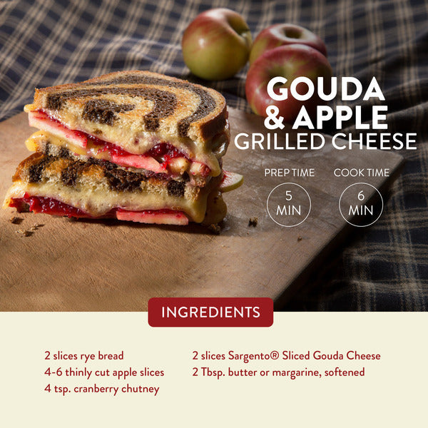 Sargento Natural Gouda Sliced Cheese, 10 Slices