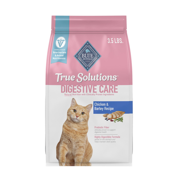 Blue Buffalo True Solutions Blissful Belly Natural Digestive Care Adult Dry Cat Food, Chicken DestGlow
