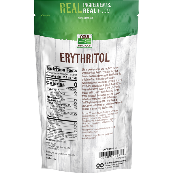 NOW Real Food Erythritol