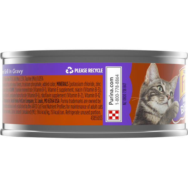 Purina Friskies Gravy Wet Cat Food, Meaty Bits Gourmet Grill DestGlow
