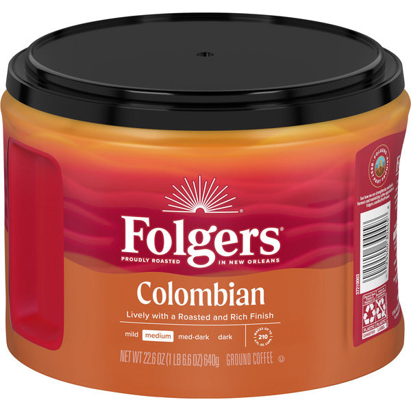 Folgers Colombian Ground Coffee, Medium Roast