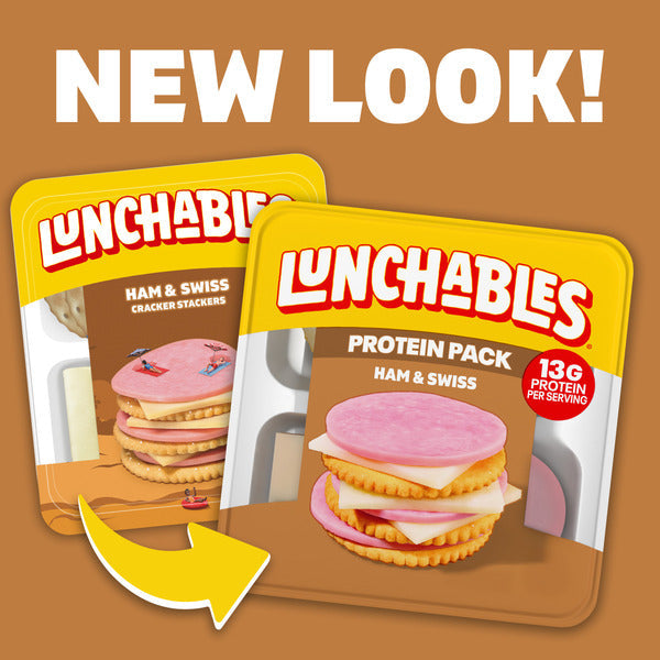 Lunchables Ham & Swiss Cheese with Crackers Kids Lunch Snack Kit