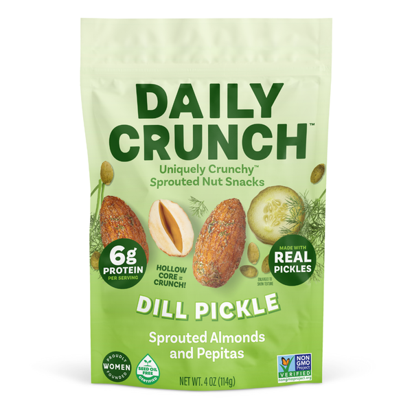 Daily Crunch Snacks Dill Pickle Sprouted Almonds and Pepitas