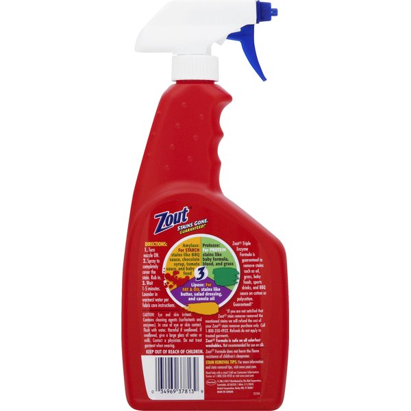 Zout Laundry Stain Remover, Spray