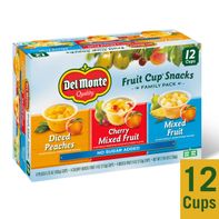 Del Monte FRUIT CUP Snacks, Family Pack, No Sugar ...
️