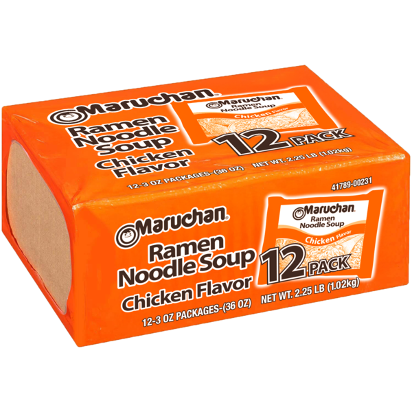 Maruchan Ramen Noodle Soup, Chicken, Pack of 12