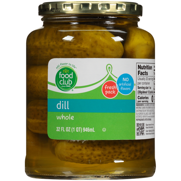 Food Club Whole Dill Pickle